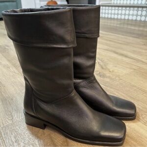 Naturalizer Women's Calf Height Boots Leather Black